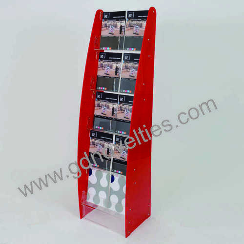 Acrylic multi pocket Brochure holder