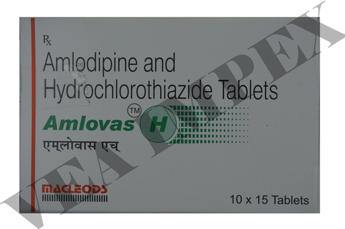  Amlovas H (Amlodipine और Hydrochlorothiazide गोलियाँ) सामान्य दवाएं