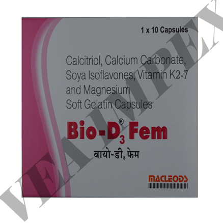 Bio-D3 Fem(Calcitriol Calcium Carbonate Capsules) General Medicines