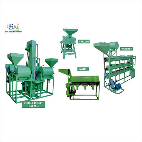 Double Roller Dal Mill Plant
