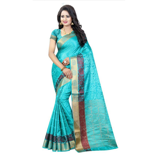 Polyester Ladies Tussar Silk Fancy Sarees