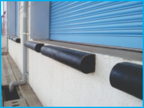 D Type Rubber Dock Bumpers - 150 x 150 x 500 x 1000 mm , Manual Operation with No Power Needed