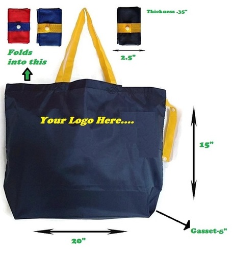 Shopping Polyester Fabric Cloth Reusable Grocery Bag Design: Plain