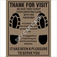 Car Paper Mat