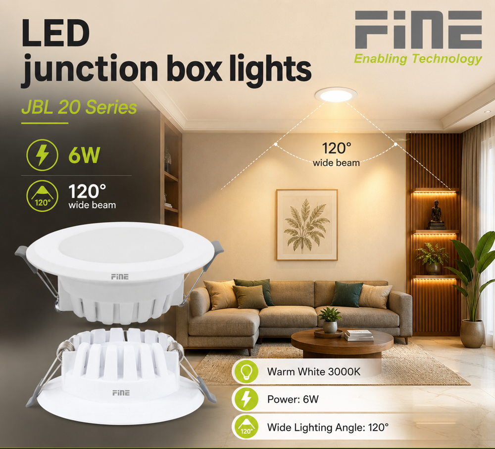 Led Junction Box Lights - Color: Black