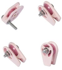 Ceramic Cage Pulley - Fine Ceramic Ai2103, Pink Color, Ultra-fine Ra0.2 Finish, High-speed Precision Bearing, Wire Jump Preventer