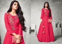 Anarkali Embroidery Work Kurtis