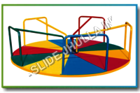 Revolving Playground Platform - Ms Structure, 12x12x3 Ft Size, 5 Ft Diameter | Safe & Engaging Fun For Kids Aged 3-12