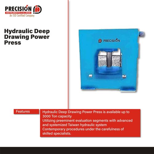Hydraulic Deep Drawing Power Press By PRECISION INSTRUMENTS & ALLIEDS