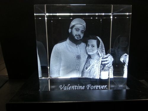 Personalized 3D Crystal Cubes