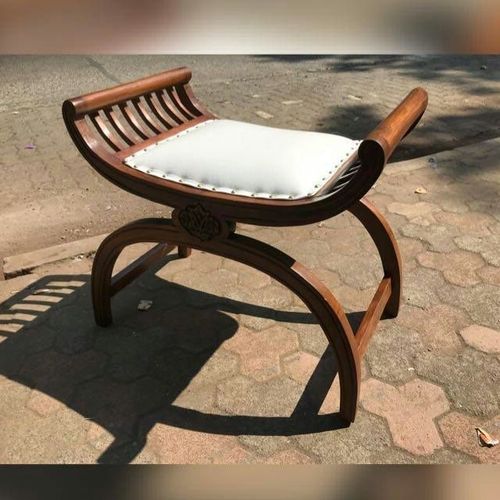 Teakwood Puff Chair