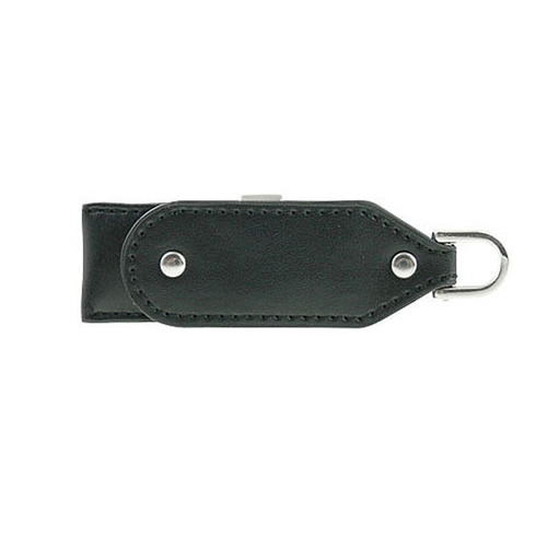 Black Key Chain Leather Usb Flash Drive Size: 81 X 26 X 10Mm