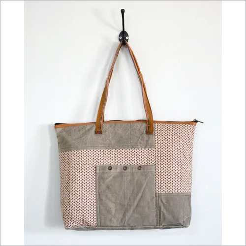 Self Printed Cotton And Canvas Tote Bag