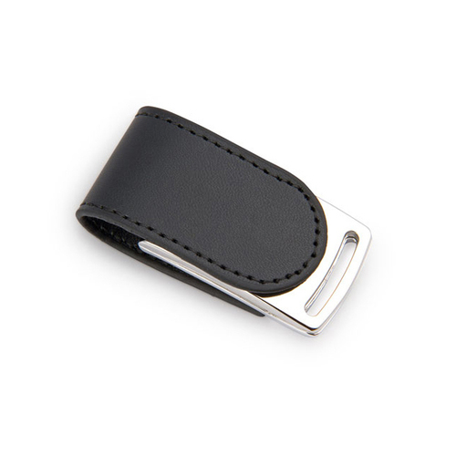 Leather And Metal Material Fashion Style Usb Flash Drive