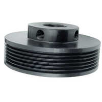 V-belt Pulley - Cast Iron, 100mm Diameter X 30mm Width X 19mm Bore, 6 Grooves | Non-slip, Weather Resistant, High Load Bearing, Easy Installation