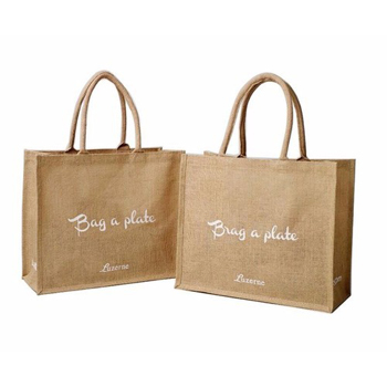Printed Jute Shopping Bag