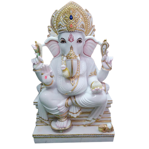 Eco-Friendly Marble Ganesha Statue