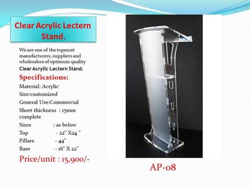 Acrylic Podium and Lactern