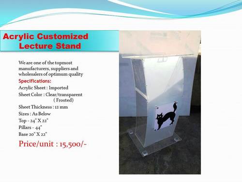 Acrylic Customized Lecture Stand
