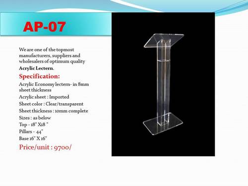 Acrylic Podium and Lactern