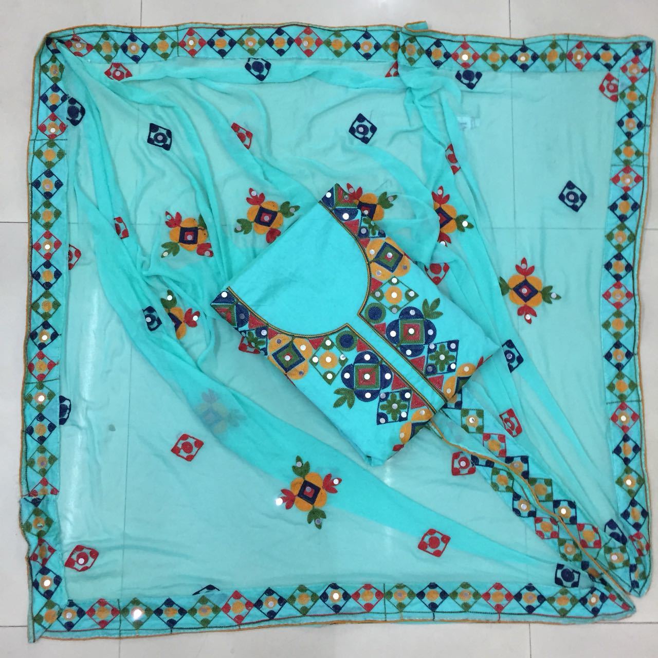 Fancy Unstitched Ladies Suit