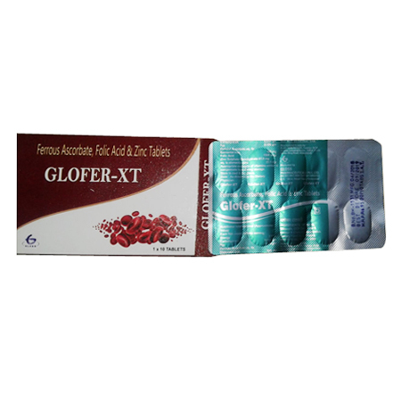 Glofer Xt Ferrous Ascorbate With Folic Acid Tablets
