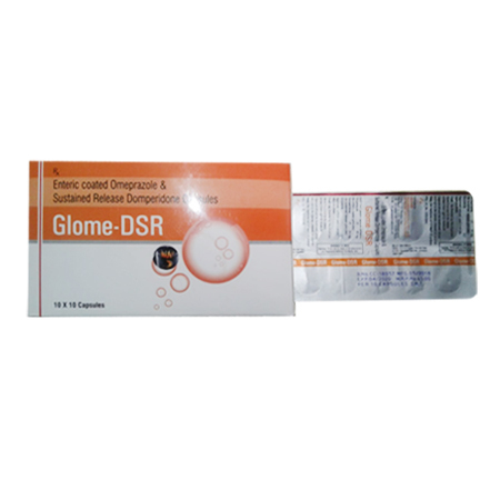 GLOME DSR Enteric Coated Omeprazole & Sustained Release Domperidone Capsules