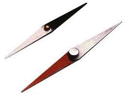 Silver And Red And Black Magnetic Needle Brass