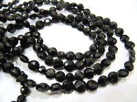 Top Quality Natural Black Spinel Coin Shape beads