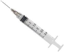 Disposable Syringe - Stainless Steel Needle, Sterilized for Single Use | Safety Assured, Non-Recyclable