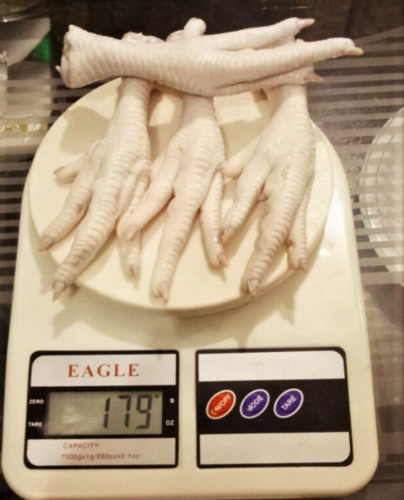 SIF approved frozen chicken feet