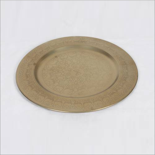 Golden Crafted Brass Plate