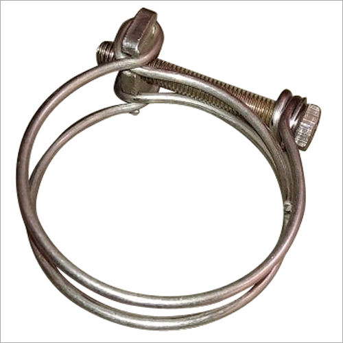 Double Wire Hose Clamp - Color: Sliver