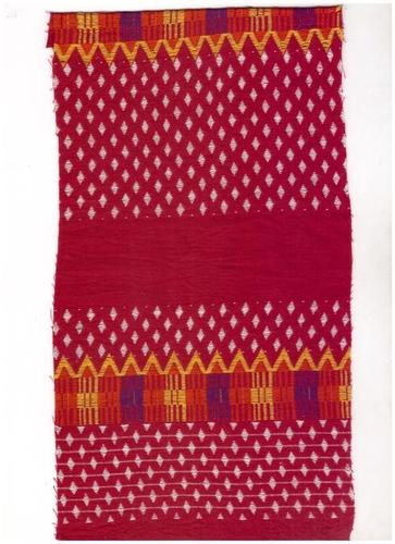 Designer Jacquard Cotton Fabric - 44 Cm Width, Printed Color as Per Image | Yarn Count As Per Client Requirement, 25-50m Pack Size