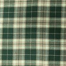 Dobby Green Check Viscose Fabric