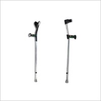 Forearm Crutch - Aluminum, 32-38 Inches | Adjustable Cuff, Foam Grip, Silver Finish, 1.5 Lbs Weight