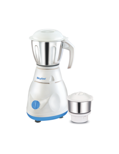 White And Blue Mixer Grinder With 2 Jars