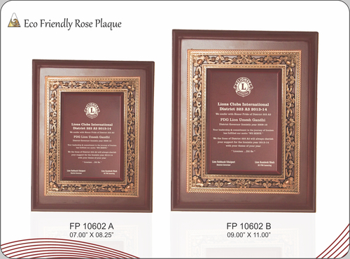 ECO FRIENDLY ROSE PLAQUE
