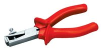 Wire Stripper Plier - Drop Forged Carbon Steel, 6-8 Inch Lengths, Red Plastic Handle | Insulated, Jaw Capacity 150-200 Mm