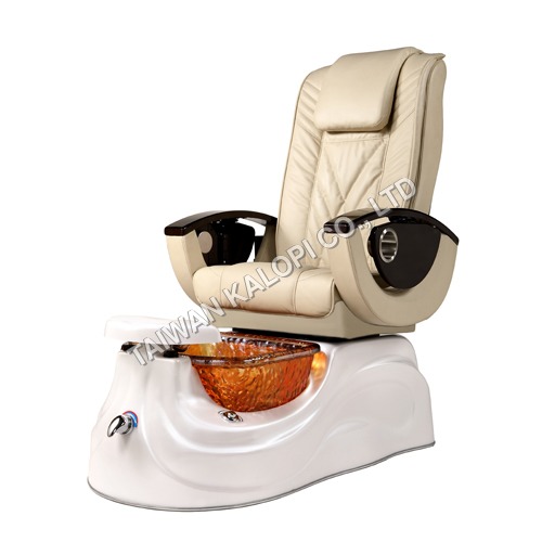 Pipefree Pedicure Spa Chair with Glass Bowl