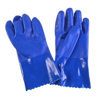 Acid Resistant Gloves - Rubber & Latex, 11-15 Inch Cuff Length, Full Fingered, Flock Lined, Ce Certified, Sterile Condition, Durable & Comfortable