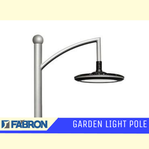 Silver Garden Light Pole
