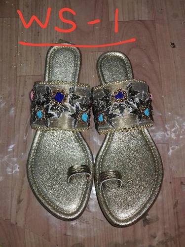 embroidered slippers