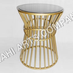 Metal & Glass Round Table