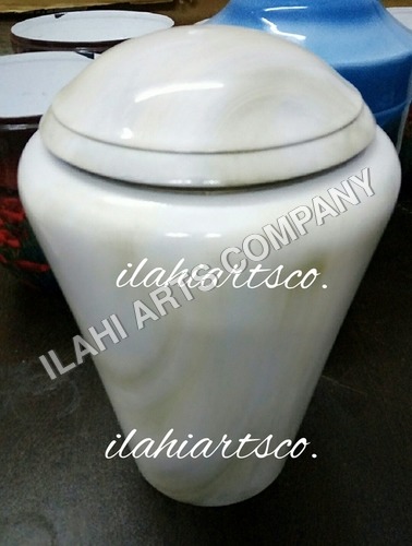 Brass Antique Ceramic Burial Urn