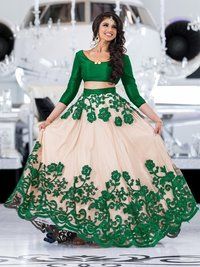 Designer net lehenga