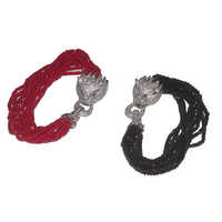 Lion Bracelet - Acrylic, Adjustable Size | Red Color, Lightweight, Clasp Closure, Captivating Design For Modern Attire