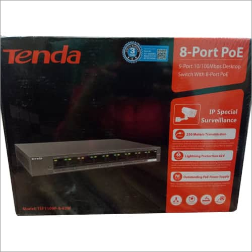TENDA-8-Port POE For IP Cameras