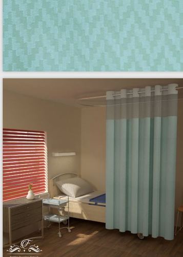 Plain Hospital Curtain With Square Net