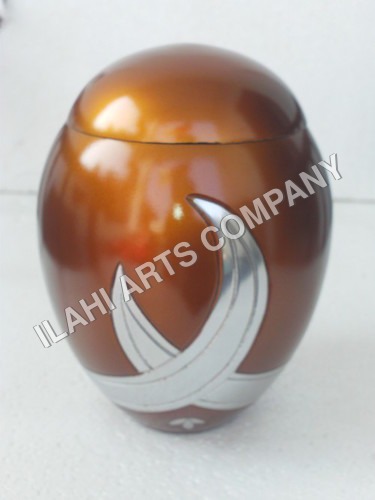 Celtic Cross Brass Urns - Brass Material, Elegant Handcrafted Design | Glossy Finish, Available in Various Sizes and Shapes